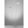Fischer & Honsel DENT Floor Lamp LED matt nickel, 2-light sources