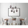 Globo BLACKY Pendant Light black, 6-light sources
