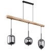 Globo BLACKY Pendant Light Ecru, black, 3-light sources