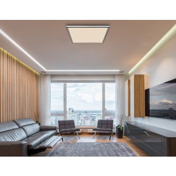 Globo JESSY Ceiling Light LED black, 1-light source, Remote control