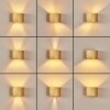 BADAJOZ Wall Light gold, 1-light source