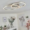 OVASTA Ceiling Light LED matt nickel, 1-light source, Remote control