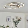OVASTA Ceiling Light LED matt nickel, 1-light source, Remote control