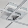 LITHGOW Ceiling Light LED silver, 2-light sources, Remote control, Colour changer