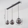 DOUSSAL Pendant Light black, 3-light sources