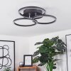 XENA Ceiling Light LED black, 1-light source, Remote control