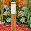 GABORONE path light brown, Wood like finish, 1-light source