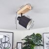 SUMLILI Ceiling Light Ecru, black, 1-light source