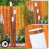 GABORONE path light brown, Wood like finish, 3-light sources
