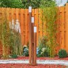 GABORONE path light brown, Wood like finish, 3-light sources