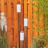GABORONE path light brown, Wood like finish, 3-light sources