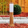 GABORONE path light brown, Wood like finish, 1-light source, Motion sensor