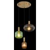 Globo NORMY Pendant Light brass, 3-light sources