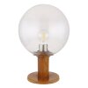 Globo OSSY pedestal light brown, Wood like finish, 1-light source