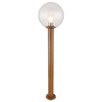 Globo OSSY path light Wood like finish, 1-light source