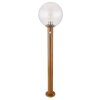 Globo OSSY path light Wood like finish, 1-light source, Motion sensor