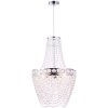 Globo STROMBOLI chandelier chrome, clear, 3-light sources