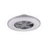 Reality HARSTAD fan LED chrome, 1-light source, Remote control