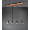 Sundsvall Pendant Light brown, black, 4-light sources