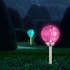 Globo SOLAR path light LED transparent, 2-light sources, Colour changer