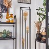 WODEN Floor Lamp brass, black, 3-light sources