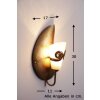 Holländer DOPPIONE wall light gold, brass, 1-light source