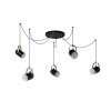 Lucide SWAPP Pendant Light black, 5-light sources