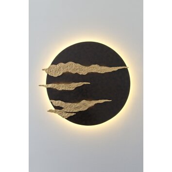 Holländer FIRMAMENTO wall light LED brown, gold, black, 1-light source