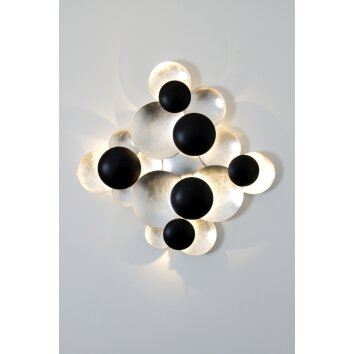 Holländer BOLLADARIA Wall Light LED black, silver, 9-light sources