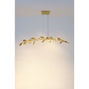 Holländer RISO Pendant Light gold, 11-light sources