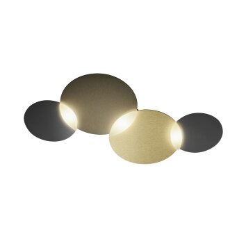 Grossmann CIRC Ceiling Light LED bronze, brass, 1-light source