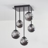 ABRAMO Ceiling Light LED black, 5-light sources