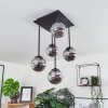 ABRAMO Ceiling Light LED black, 5-light sources