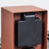ABILENE outdoor socket rust-coloured, black