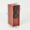 ABILENE outdoor socket rust-coloured, black