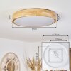 SAMAIRA Ceiling Light LED Ecru, 1-light source