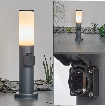 CASERTA pedestal light anthracite, 1-light source