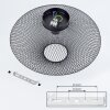 MOHOLM Ceiling Light black, 1-light source