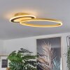 DEROCHE Ceiling Light LED gold, black, 1-light source