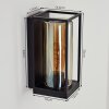 PALANGA Outdoor Wall Light black, 1-light source