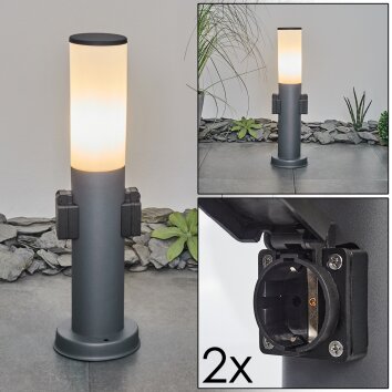 CASERTA pedestal light anthracite, 1-light source