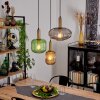GOLDENVILLE Pendant Light brass, black, 3-light sources