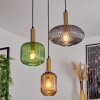GOLDENVILLE Pendant Light brass, black, 3-light sources