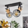 BRIDGEPORT Ceiling Light black, 2-light sources