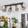 BRIDGEPORT Ceiling Light black, 4-light sources