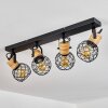 BRIDGEPORT Ceiling Light black, 4-light sources