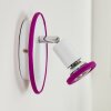 CABRI Wall Light LED chrome, purple, white, 1-light source