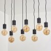 AJACCIO Pendant Light black, 8-light sources