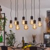 AJACCIO Pendant Light black, 8-light sources