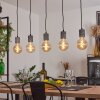 AJACCIO Pendant Light Oxidised Silver, 5-light sources